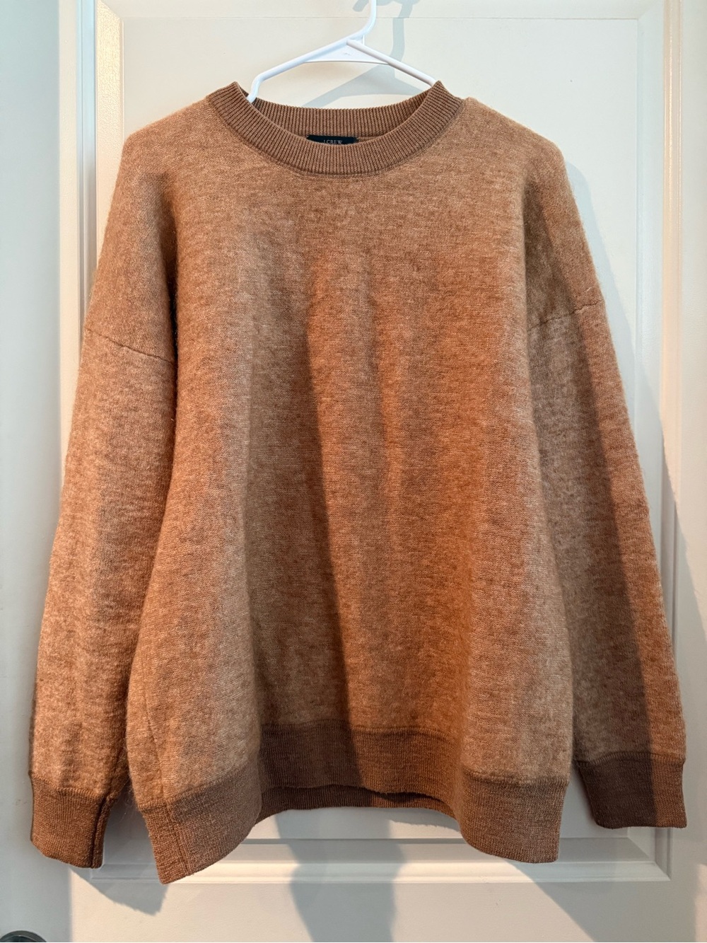 J. Crew Women's Crewneck Sweater in Camel Brown